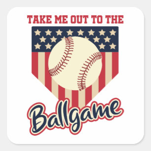Take Me Out to the Ballgame - Patriotic Stickers