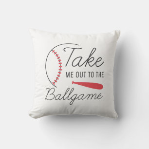 Take Me Out To The Ballgame Throw Pillow