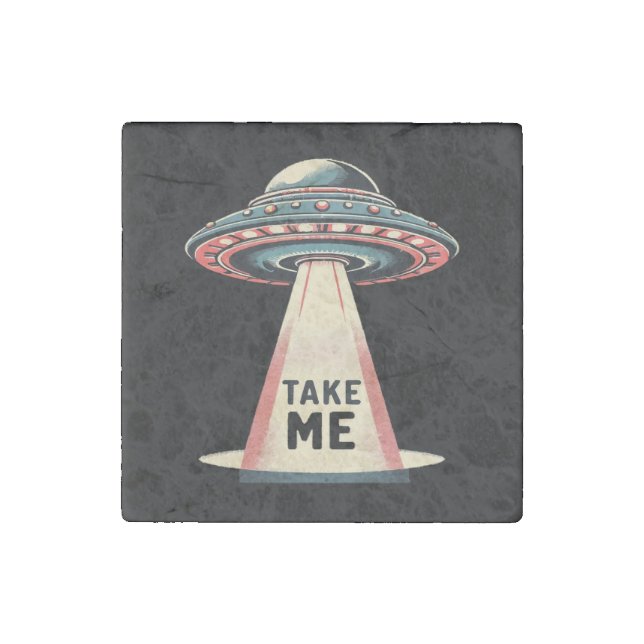 take me stone magnet (Front)