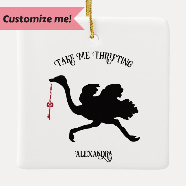 Take Me Thrifting Vintage Ceramic Ornament (Creator Uploaded)