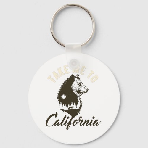 Take Me To California Keychain