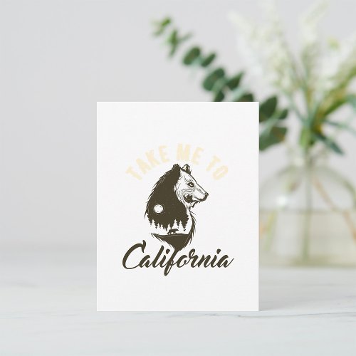 Take Me To California Note Card