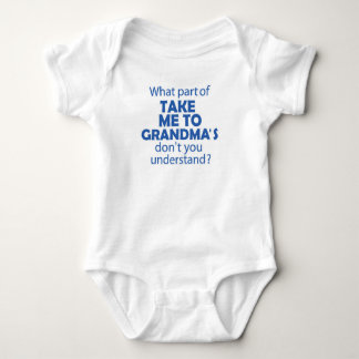 Take Me to Grandma's baby bodysuit