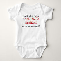 Take Me To Nonna's Baby Infant Bodysuit Take Me To Nonna's Baby Infant Bodysuit