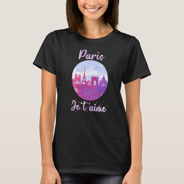 Take Me to Paris Eiffel Tower French Gift for Wome T-Shirt (Front)