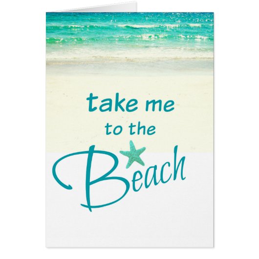 Take me to the Beach Card (Front)