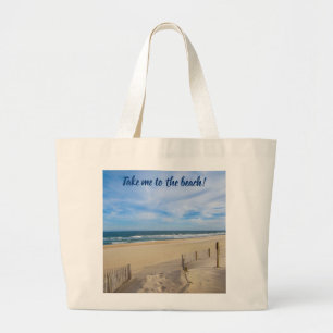 Take Me to the Beach! Jumbo Canvas Bag