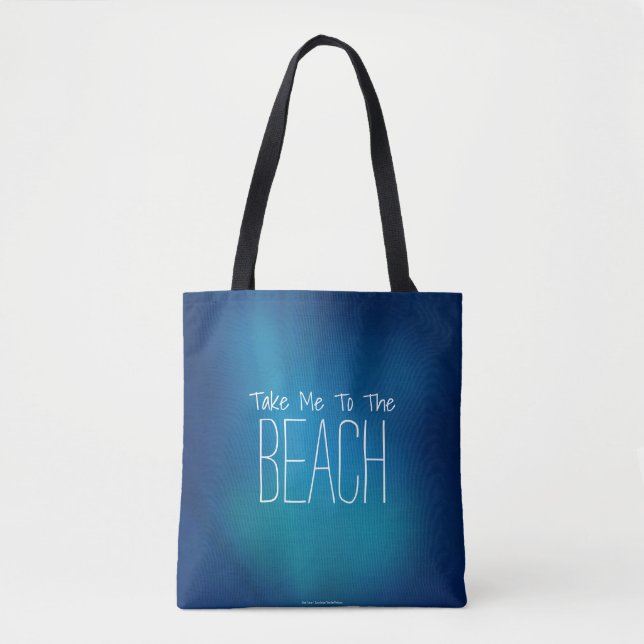 Take Me To The Beach Underwater Look Tote Bag (Front)