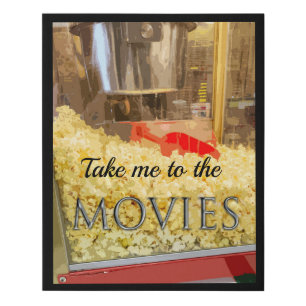 Take Me to the Movies Faux Canvas Print