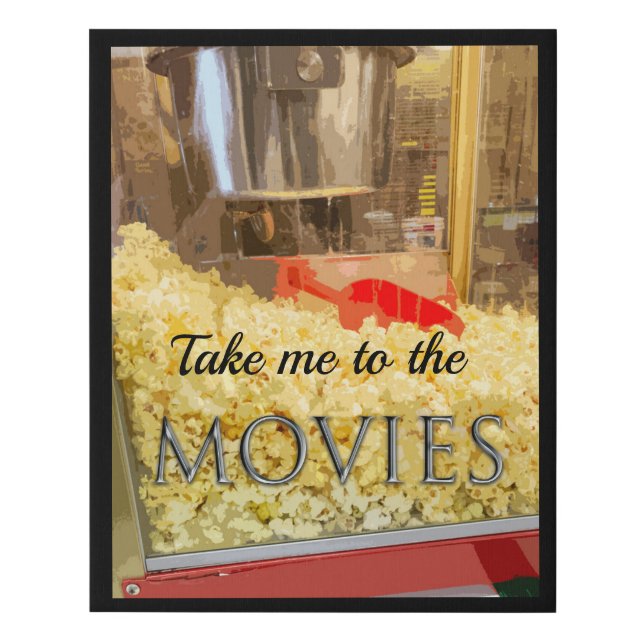 Take Me to the Movies Faux Canvas Print (Front)