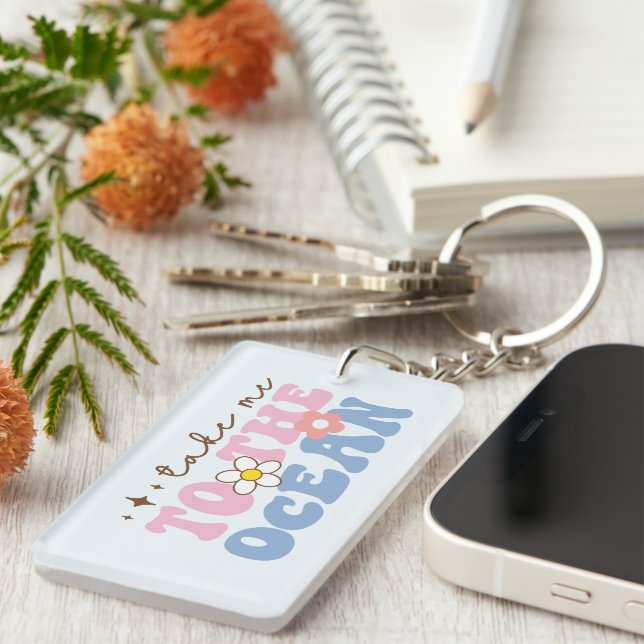 Take Me To The Ocean Keychain (Front Right)