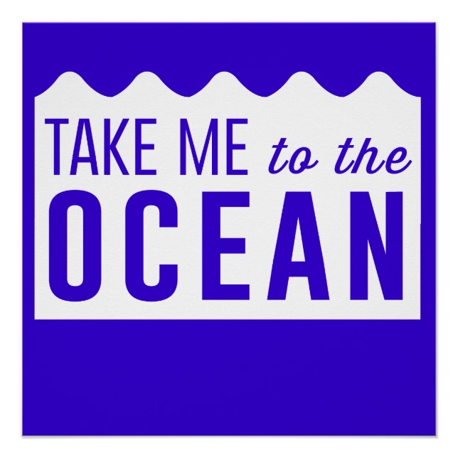 Take Me to the Ocean Poster (Front)