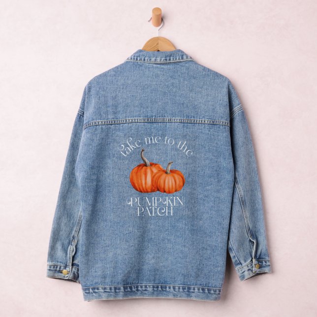 Take Me To The Pumpkin Patch Denim Jacket (Hangar)
