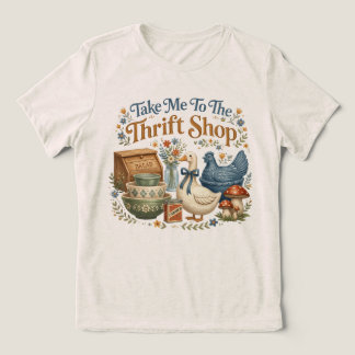 Take Me to the Thrift Shop Vintage Lover Tri-Blend Shirt