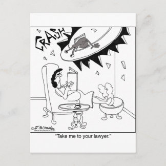 Take Me To Your Lawyer Postcard
