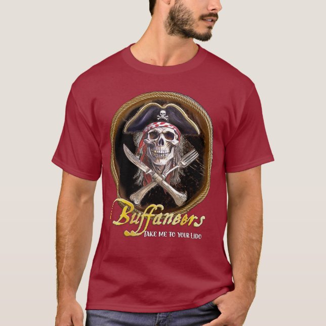 "Take Me to Your Lido" Buffaneer Pirate  T-Shirt (Front)