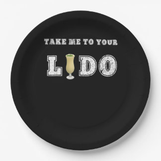 Take Me To Your Lido Cruise Ship Accessories Paper Plates