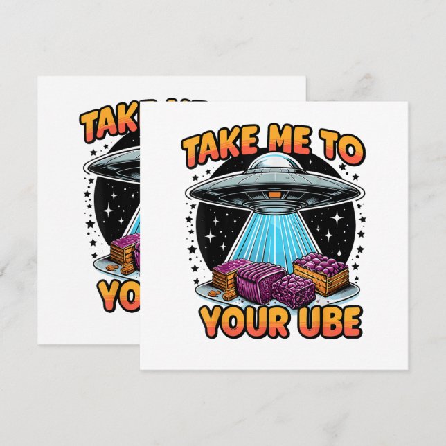Take Me to Your Ube  Invitation (Front/Back)