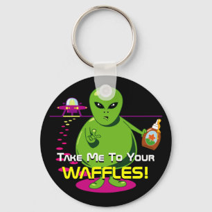 Take Me To Your Waffles! Keychain