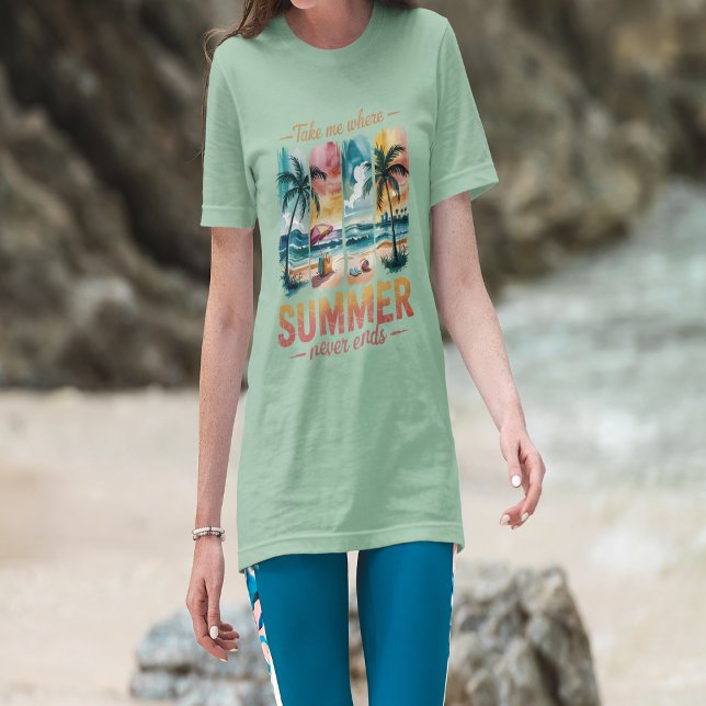 Take Me Where Summer Never Ends Tri-Blend Shirt (ake Me Where Summer Never Ends Tri-Blend Shirt)