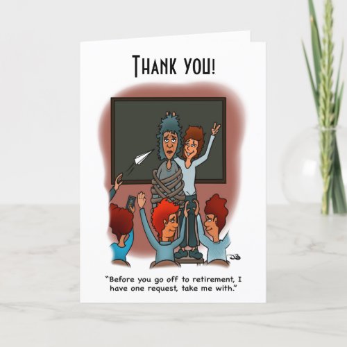 Take me with Thank You Card