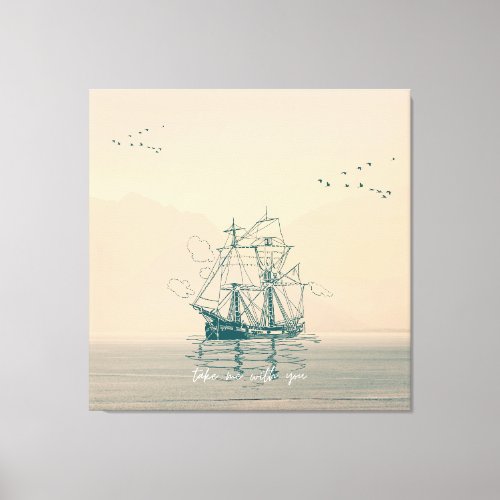 Take me with you canvas print