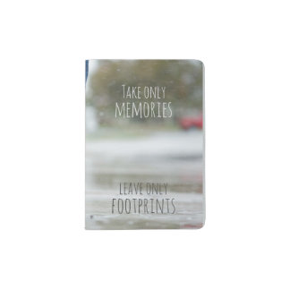 Take Memories, Leave Footprints Passport Holder
