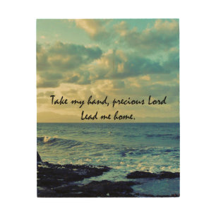 Take my Hand, Precious Lord Hymn Wood Wall Decor