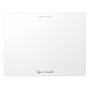 Take Note Dotted Tear Off Notepad   Your Name