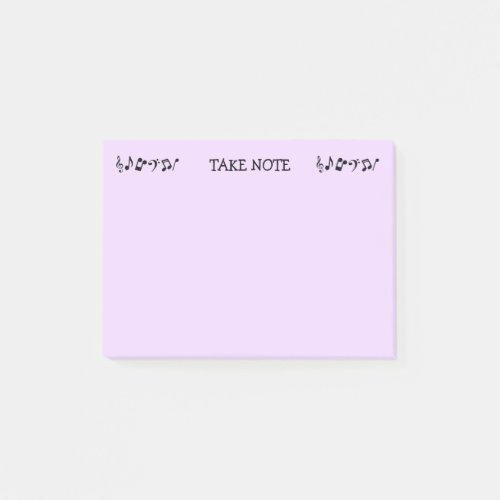 Take Note Purple Music Post_it Notes