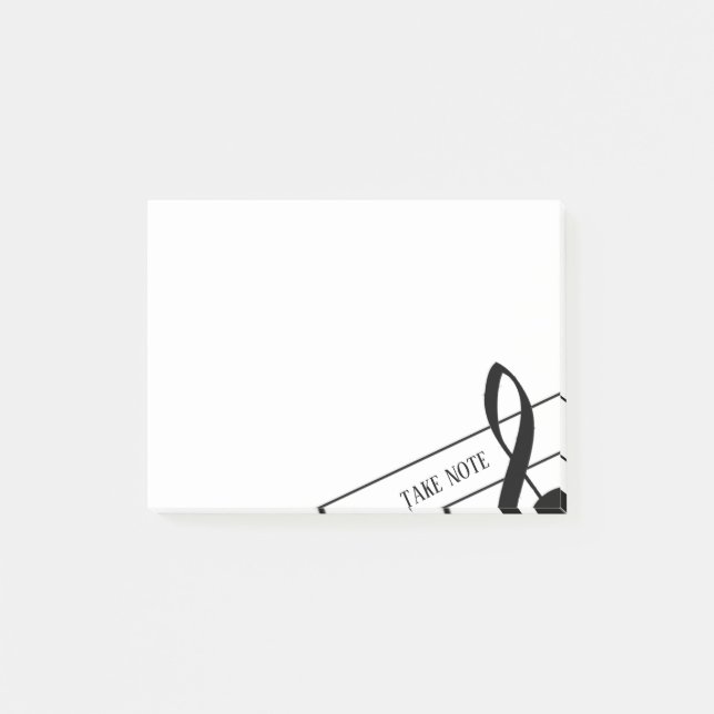 Take Note Treble Clef Post-It Notes (Front)