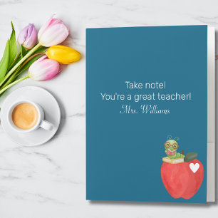 Take note Youre great teacher,Teacher Appreciation Pocket Folder