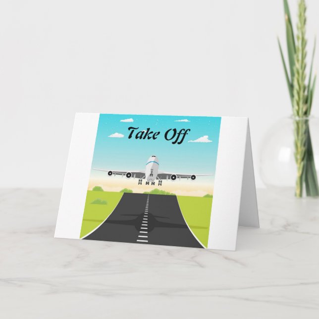 TAKE OFF-**ENJOY YOUR NEW ADVENTURE** CARD (Front)