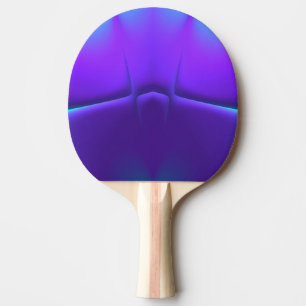 TAKE OFF ~ Purple Blue ~ Original Fractal ~ Ping Pong Paddle