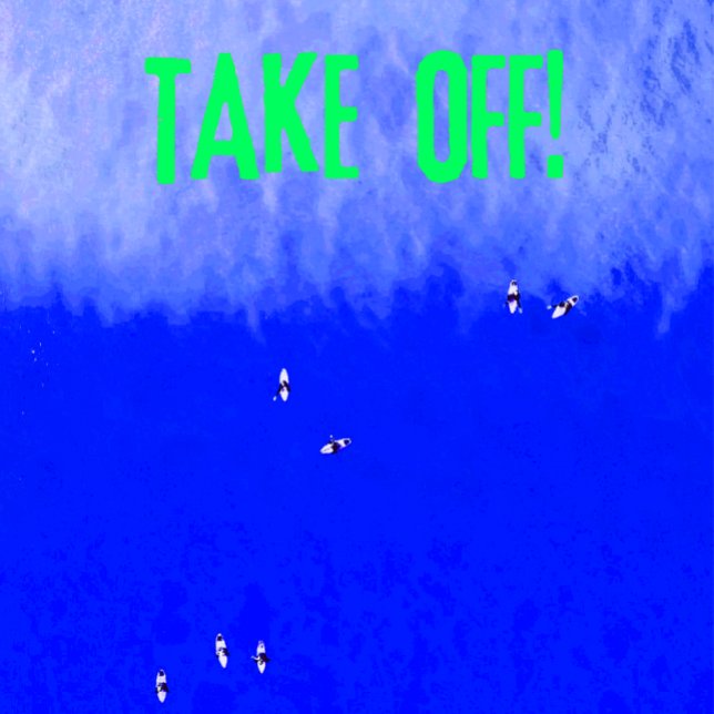 Take Off! surfer term catch a wave T-Shirt (Creator Uploaded)