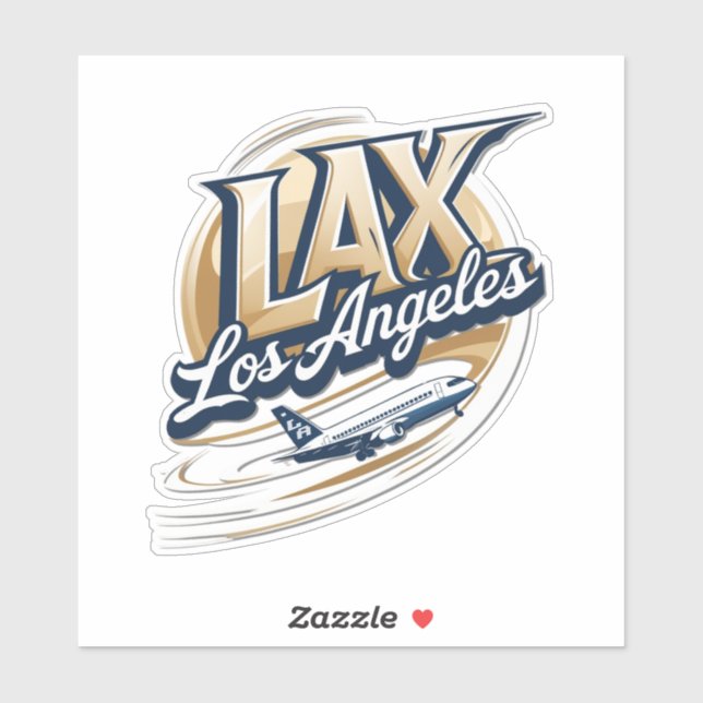 Take Off with This LAX Airport Code Sticker (Sheet)