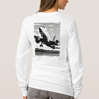 Take Off Women's T-Shirt with Airplane Art