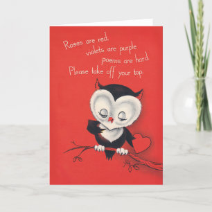 TAKE OFF YOUR TOP - funny Valentine card