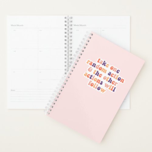 Take One Action  Planner