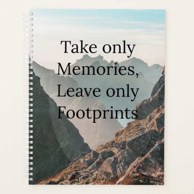 Take Only Memories Planner (Front)
