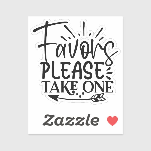 Take only one sticker (Sheet)
