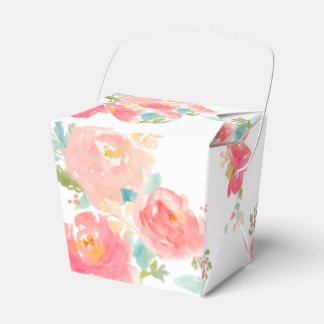 take out box floral watercolor