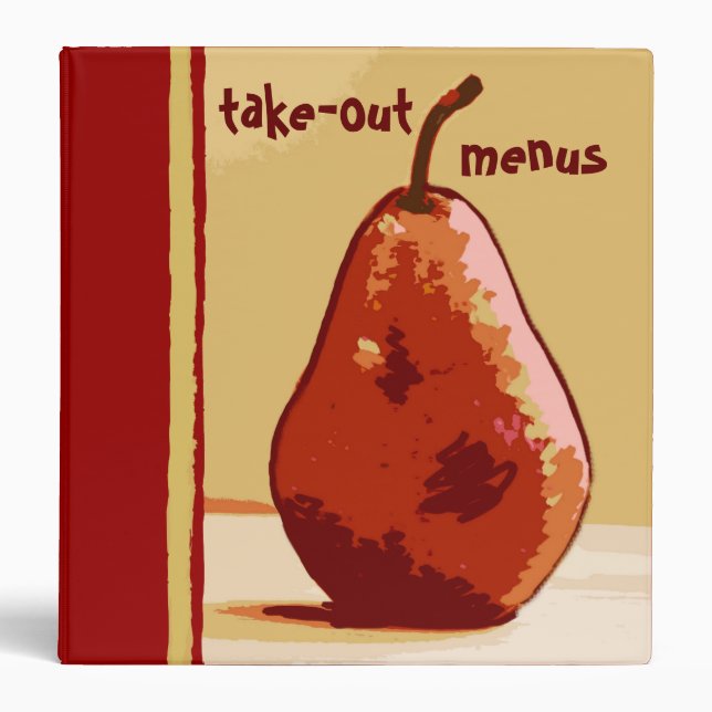 Take-out Menus  (1.5") 3 Ring Binder (Front)