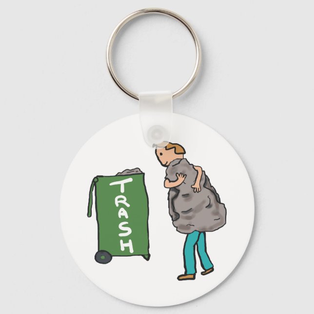 Take Out The Trash Keychain (Front)