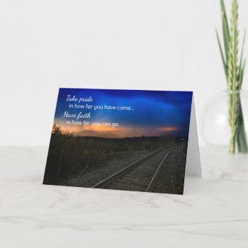 Take Pride In How Far...motivational Card by inFinnite at Zazzle