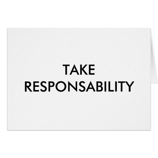 TAKE RESPONSABILITY CARDS (Front Horizontal)
