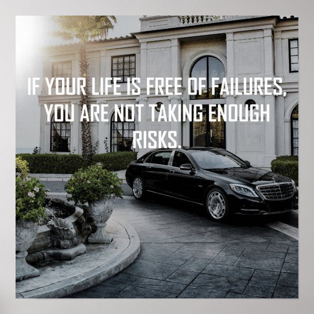 Take RISKS! - Quote Poster (Front)