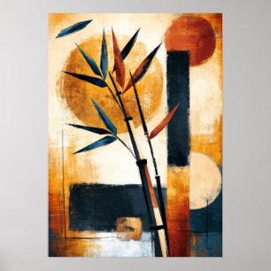 Take Solar Rhythm Japanese Geometric Bamboo Art Poster