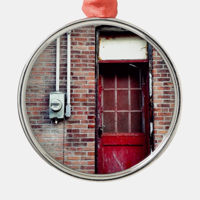 Take the back way there. metal ornament (Front)