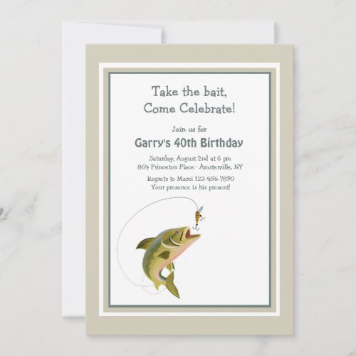 Take The Bait Fish Invitation